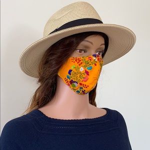 Reusable, Washable hand embroidered Face mask.